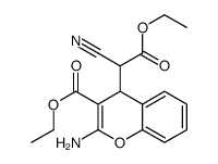 ethyl 2-amino-4-(cyano-ethoxycarbonyl-methyl)-4H-chromene-3-carboxylate结构式