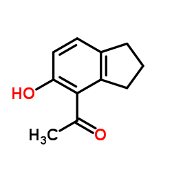 Ketone, 5-hydroxy-4-indanyl methyl (5CI) structure