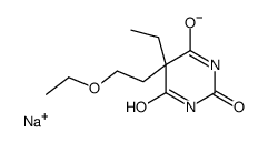 5-(2-Ethoxyethyl)-5-ethyl-2-sodiooxy-4,6(1H,5H)-pyrimidinedione结构式