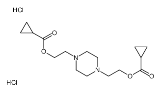 2-[4-[2-(cyclopropanecarbonyloxy)ethyl]piperazin-1-yl]ethyl cyclopropanecarboxylate,dihydrochloride结构式