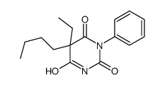 5-Butyl-5-ethyl-1-phenyl-2,4,6(1H,3H,5H)-pyrimidinetrione结构式