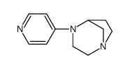 1,4-Diazabicyclo[3.2.1]octane,4-(4-pyridinyl)-,(-)-(9CI) Structure