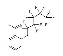 1-prop-1-en-2-yl-2-(2,2,3,3,4,4,5,5,6,6,6-undecafluorohexyl)benzene Structure