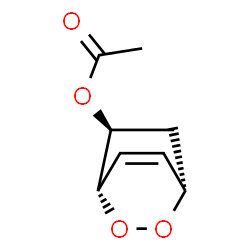 2,3-Dioxabicyclo[2.2.2]oct-7-en-5-ol,acetate,(1S,4S,5S)-(9CI) Structure