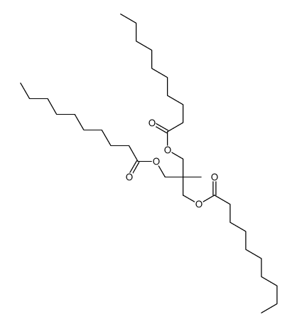 2-methyl-2-[[(1-oxodecyl)oxy]methyl]-1,3-propanediyl didecanoate结构式