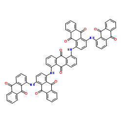 1,5-bis[[4-[(9,10-dihydro-9,10-dioxo-1-anthryl)amino]-9,10-dihydro-9,10-dioxo-1-anthryl]amino]anthraquinone结构式