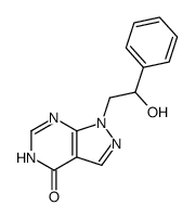 1-(2-hydroxy-2-phenylethyl)-1,5-dihydro-4H-pyrazolo[3,4-d]pyrimidin-4-one Structure
