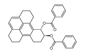 trans-9,10-dibenzoyloxy-1,2,3,6,7,8,9,10,11,12-decahydrobenzo[e]pyrene Structure