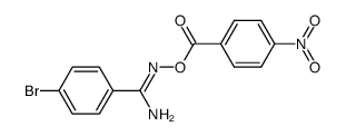 O-(p-Nitro-benzoyl)-p-brom-benzamidoxim结构式