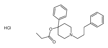 [4-phenyl-1-(3-phenylpropyl)piperidin-4-yl] propanoate,hydrochloride结构式