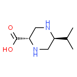 2-Piperazinecarboxylicacid,5-(1-methylethyl)-,(2S,5S)-(9CI) structure