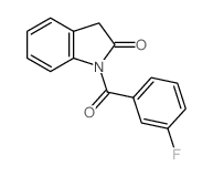 2H-Indol-2-one,1-(3-fluorobenzoyl)-1,3-dihydro-结构式