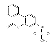 Methanesulfonamide,N-(6-oxo-6H-dibenzo[b,d]pyran-3-yl)- structure