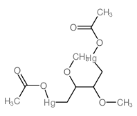 acetyloxy-[4-(acetyloxymercurio)-2,3-dimethoxybutyl]mercury Structure