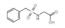 2-(benzylsulfonylamino)acetic acid Structure