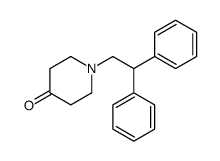 1-(2,2-diphenylethyl)piperidin-4-one结构式
