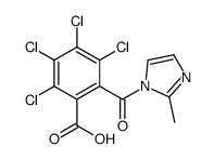 2,3,4,5-tetrachloro-6-(2-methylimidazole-1-carbonyl)benzoic acid Structure