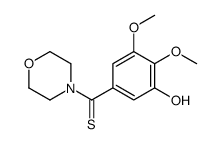 (3-hydroxy-4,5-dimethoxyphenyl)-morpholin-4-ylmethanethione结构式