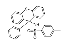 4-methyl-N-(9-phenylthioxanthen-9-yl)benzenesulfonamide结构式