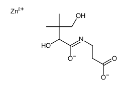 zinc,3-[(2,4-dihydroxy-3,3-dimethyl-1-oxidobutylidene)amino]propanoate结构式
