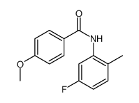 Benzamide, N-(5-fluoro-2-methylphenyl)-4-methoxy- (9CI) Structure