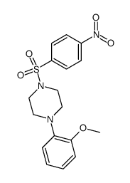 1-((4-nitrophenyl)sulfonyl)-4-(2-methoxyphenyl)piperazine结构式