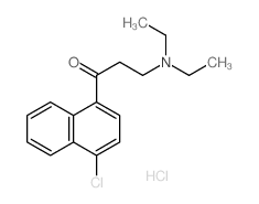 1-Propanone,1-(4-chloro-1-naphthalenyl)-3-(diethylamino)-, hydrochloride (1:1) structure