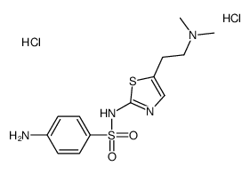 4-amino-N-[5-[2-(dimethylamino)ethyl]-1,3-thiazol-2-yl]benzenesulfonamide,dihydrochloride Structure