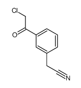 Benzeneacetonitrile, 3-(chloroacetyl)- (9CI)结构式