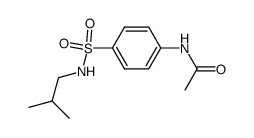 N-(4-(N-isobutylsulfamoyl)phenyl)acetamide结构式