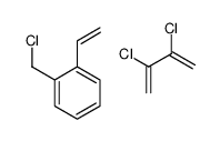 1-(chloromethyl)-2-ethenylbenzene,2,3-dichlorobuta-1,3-diene Structure