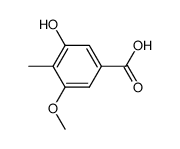3-Hydroxy-5-Methoxy-4-Methylbenzoic acid结构式