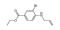 2-bromo-4-carbethoxy-N-allylaniline结构式