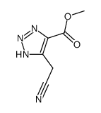 1H-1,2,3-Triazole-4-carboxylicacid,5-(cyanomethyl)-,methylester(9CI) Structure