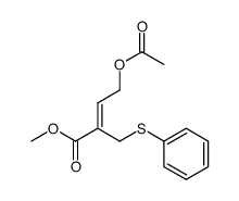 methyl 4-acetoxy-2-((phenylthio)methyl)but-2-enoate结构式