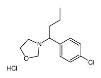 3-[1-(4-chlorophenyl)butyl]-1,3-oxazolidine,hydrochloride结构式