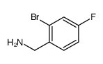 Benzenemethanamine, 2-bromo-4-fluoro- Structure