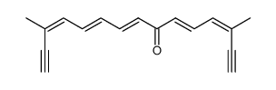 3,13-dimethyl-3,5,8,10,12-pentadecapentaene-1,14-diyn-7-one Structure