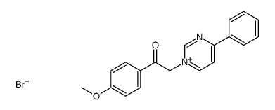 1-(4-methoxyphenyl)-2-(4-phenylpyrimidin-1-ium-1-yl)ethanone,bromide结构式