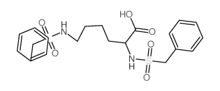 2,6-bis(benzylsulfonylamino)hexanoic acid Structure