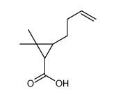 3-(3-Butenyl)-2,2-dimethyl-1-cyclopropanecarboxylic acid Structure