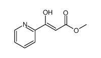 methyl 3-hydroxy-3-(pyridin-2-yl)acrylate结构式