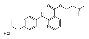 2-(dimethylamino)ethyl 2-(4-ethoxyanilino)pyridine-3-carboxylate,hydrochloride Structure