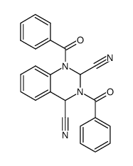 1,3-dibenzoyl-2,4-dicyano-1,2,3,4-tetrahydroquinazoline Structure