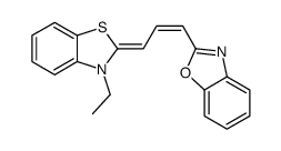 2-[3-(3-ethyl-1,3-benzothiazol-2-ylidene)prop-1-enyl]-1,3-benzoxazole Structure