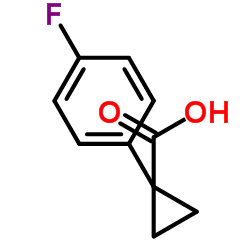 (4-氟苯基)环丙基羧酸结构式