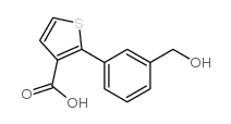 2-(3-Hydroxymethylphenyl)thiophene-3-carboxylic acid结构式