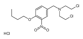 (4-butoxy-3-nitrophenyl)methyl-bis(2-chloroethyl)azanium,chloride结构式