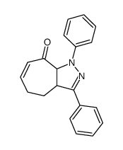 1,3-diphenyl-3a,4,5,8a-tetrahydrocyclohepta[c]pyrazol-8(1H)-one Structure