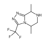 3-(trifluoromethyl)-5,6,7,8-tetrahydro-5,8-dimethyl-[1,2,4]triazolo[4,3-a]pyrazine structure